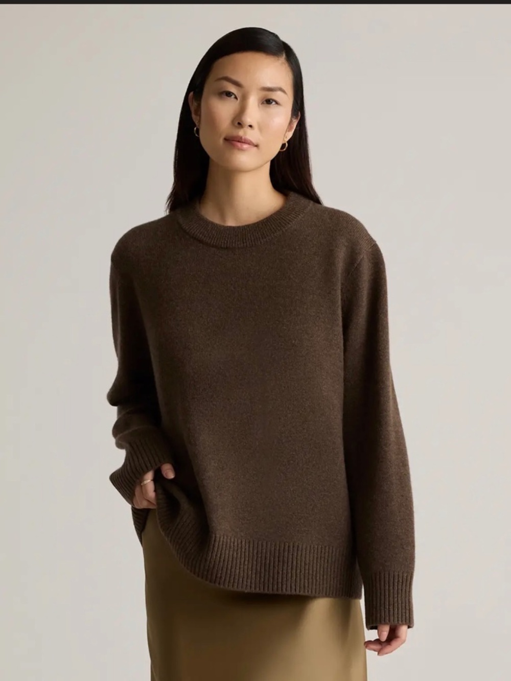 Quince - Mongolian Cashmere Oversized Crewneck Sweater
